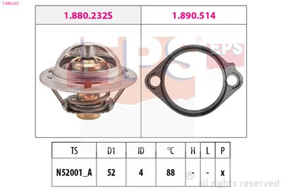 Thermostat, coolant EPS 1.880.232