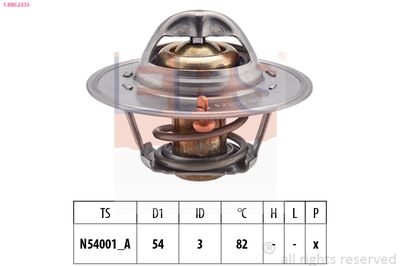 Thermostat, coolant EPS 1.880.233S
