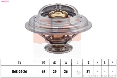 Thermostat, coolant EPS 1.880.250S