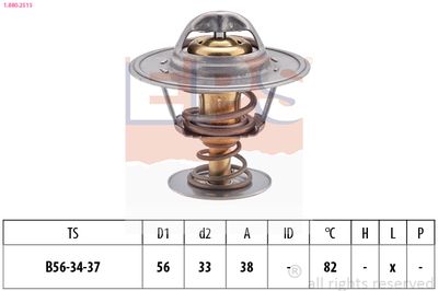 Thermostat, coolant EPS 1.880.251S