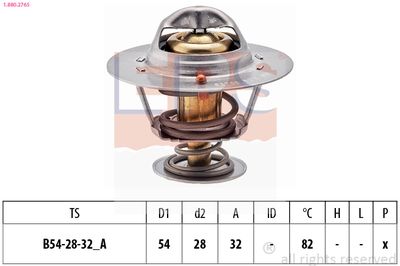 Thermostat, coolant EPS 1.880.276S