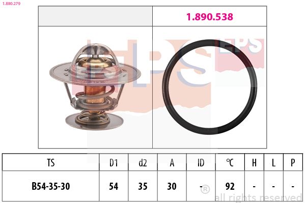 EPS 1.880.279 Thermostat, coolant