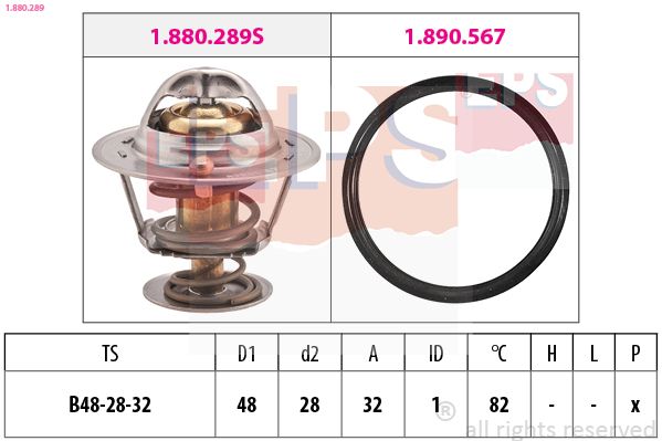 EPS 1.880.289 Thermostat, coolant