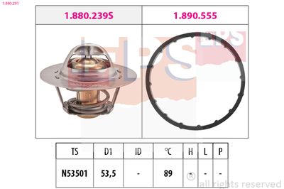 Thermostat, coolant EPS 1.880.291