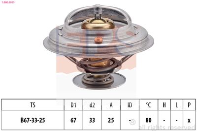 Thermostat, coolant EPS 1.880.301S