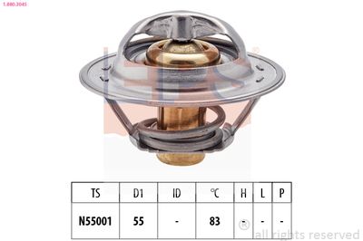Thermostat, coolant EPS 1.880.304S