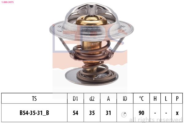 EPS 1.880.307S Thermostat, coolant