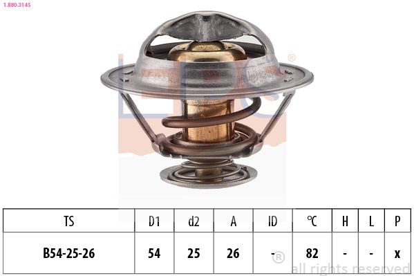 EPS 1.880.314S Thermostat, coolant