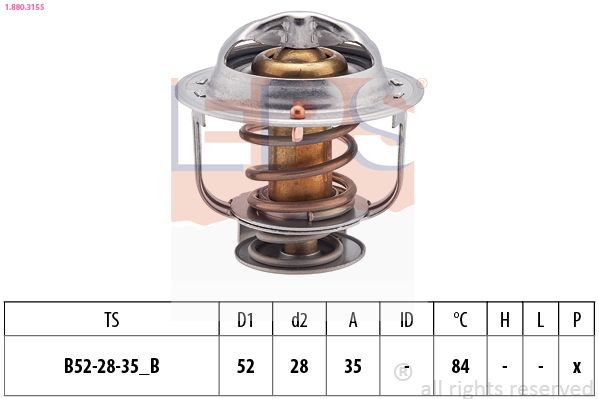 EPS 1.880.315S Thermostat, coolant