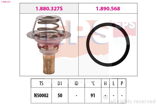 EPS 1.880.327 Thermostat, coolant