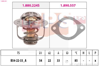 Thermostat, coolant EPS 1.880.335