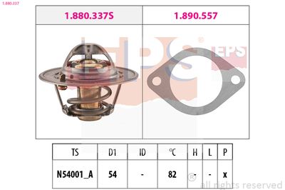 Thermostat, coolant EPS 1.880.337