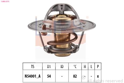 Thermostat, coolant EPS 1.880.337S