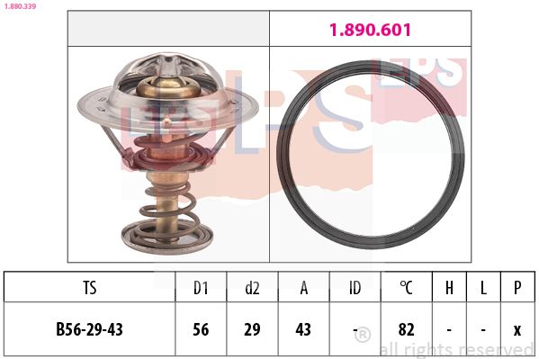 EPS 1.880.339 Thermostat, coolant