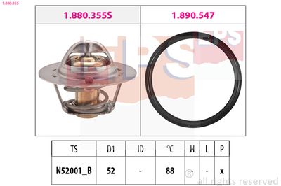 Thermostat, coolant EPS 1.880.355