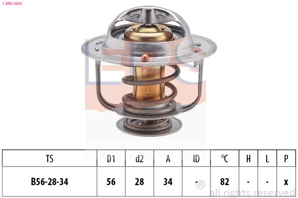 EPS 1.880.360S Thermostat, coolant