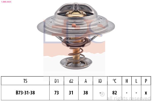 EPS 1.880.363S Thermostat, coolant