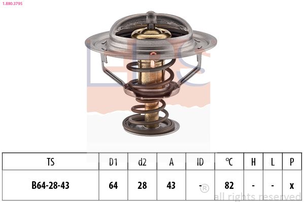 EPS 1.880.379S Thermostat, coolant