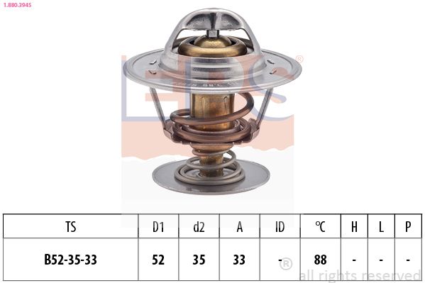 EPS 1.880.394S Thermostat, coolant