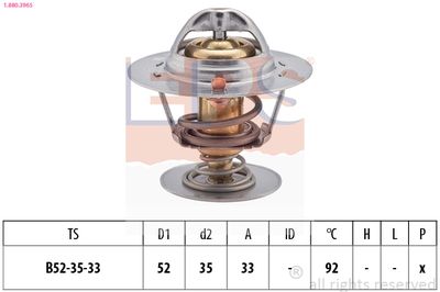 Thermostat, coolant EPS 1.880.396S