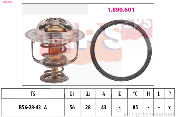 EPS 1.880.398 Thermostat, coolant