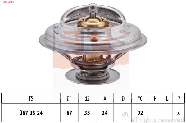 EPS 1.880.401S Thermostat, coolant