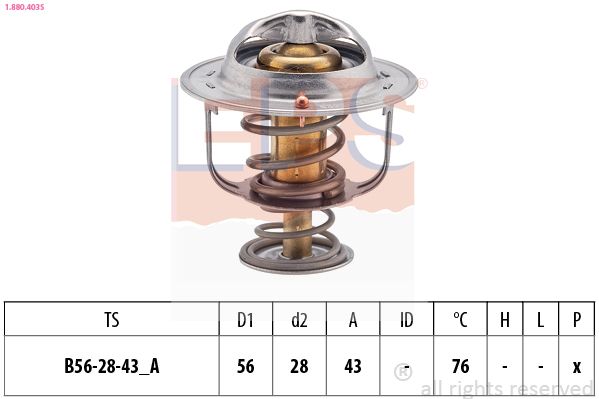EPS 1.880.403S Thermostat, coolant