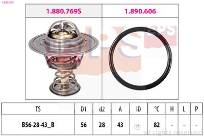 Thermostat, coolant EPS 1.880.413