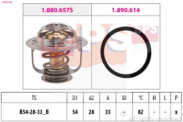EPS 1.880.449 Thermostat, coolant
