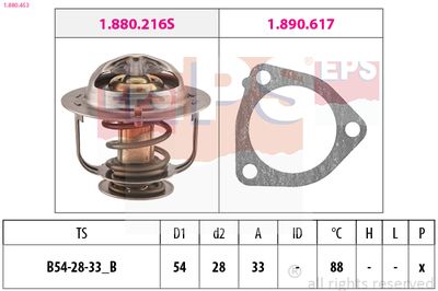Thermostat, coolant EPS 1.880.453