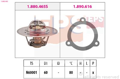 Thermostat, coolant EPS 1.880.465