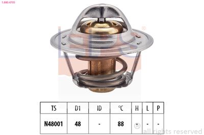 Thermostat, coolant EPS 1.880.470S