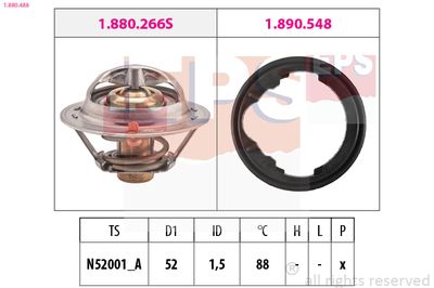 Thermostat, coolant EPS 1.880.488