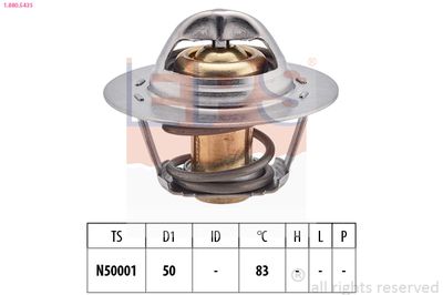 Thermostat, coolant EPS 1.880.543S