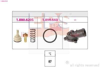 Thermostat, coolant EPS 1.880.621K