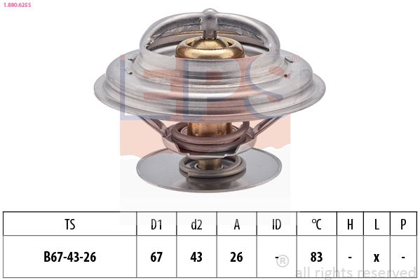 EPS 1.880.625S Thermostat, coolant