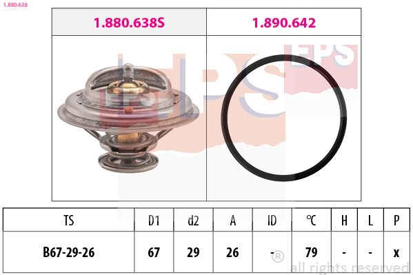 EPS 1.880.638 Thermostat, coolant