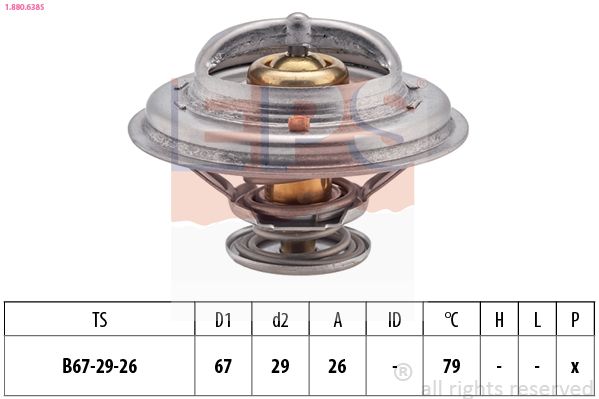 EPS 1.880.638S Thermostat, coolant