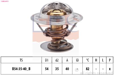 Thermostat, coolant EPS 1.880.641S
