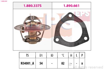 Thermostat, coolant EPS 1.880.644