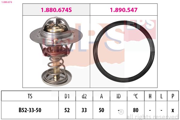 EPS 1.880.674 Thermostat, coolant