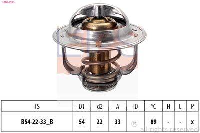 Thermostat, coolant EPS 1.880.693S