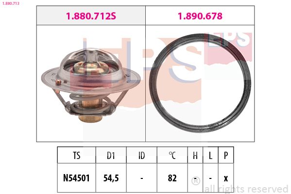 EPS 1.880.713 Thermostat, coolant