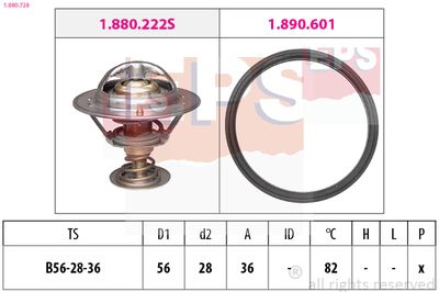 Thermostat, coolant EPS 1.880.728