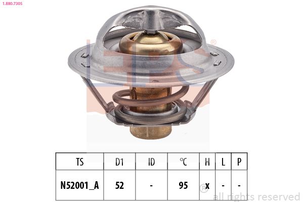 EPS 1.880.730S Thermostat, coolant
