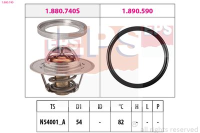 Thermostat, coolant EPS 1.880.740