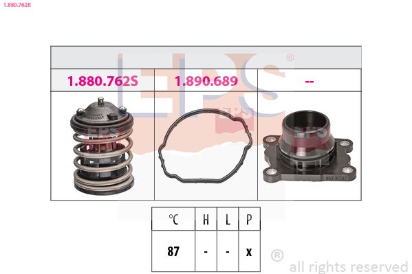 EPS 1.880.762K Thermostat, coolant