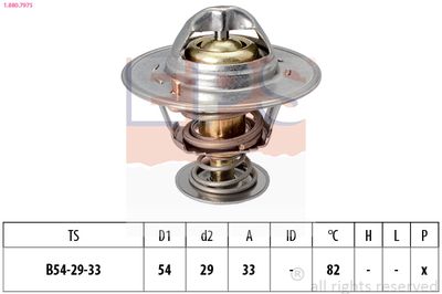 Thermostat, coolant EPS 1.880.797S