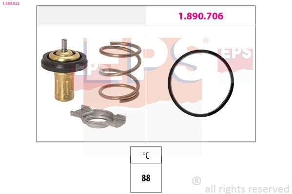 EPS 1.880.822 Thermostat, coolant