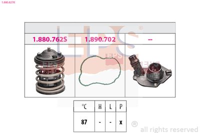 Thermostat, coolant EPS 1.880.827K